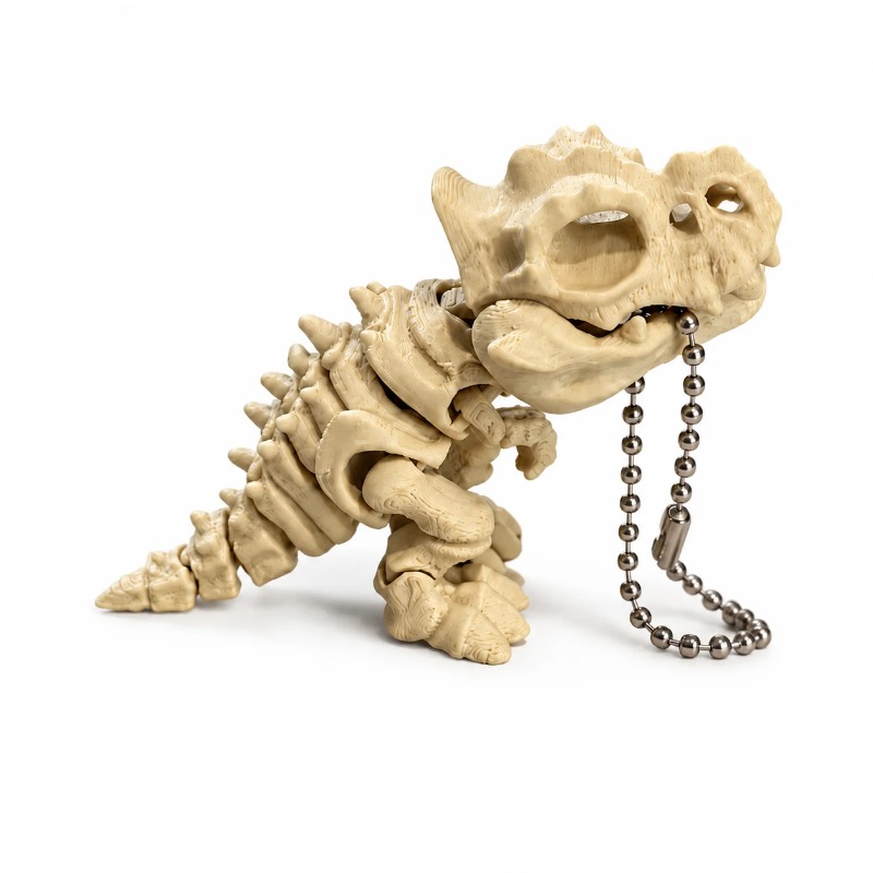 3D Printing Pla - โมเดลโครงกระดูกไทแรนโนซอรัสเร็กซ์แบบพิมพ์ 3 มิติใหม่ – ข้อต่อหมุนได้, ของตกแต่งและของเล่นคลายเครียด,