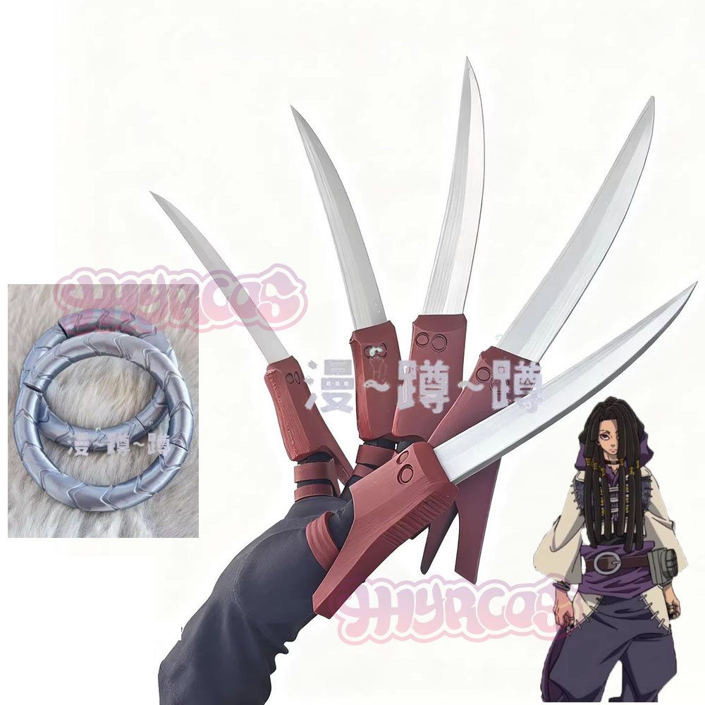 3D Printing Nails - Gachiakuta Jabber Wonger อุปกรณ์คอสเพลย์ 3D พิมพ์ลายเงิน