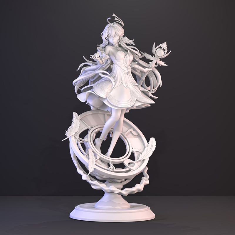 3D Printing Figure - โมเดลฟิกเกอร์อนิเมะที่พิมพ์ด้วยเทคโนโลยี 3D แบบยังไม่ลงสี ชุดประกอบโมเดลสะสม ตุ๊กตาอนิเมะ ของสะสม
