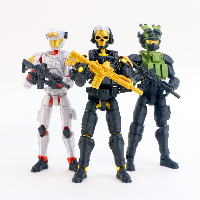 3D Printing Action Figure - พวงกุญแจพิมพ์ 3 มิติรูปทรงนามธรรม Delta Action Weichong