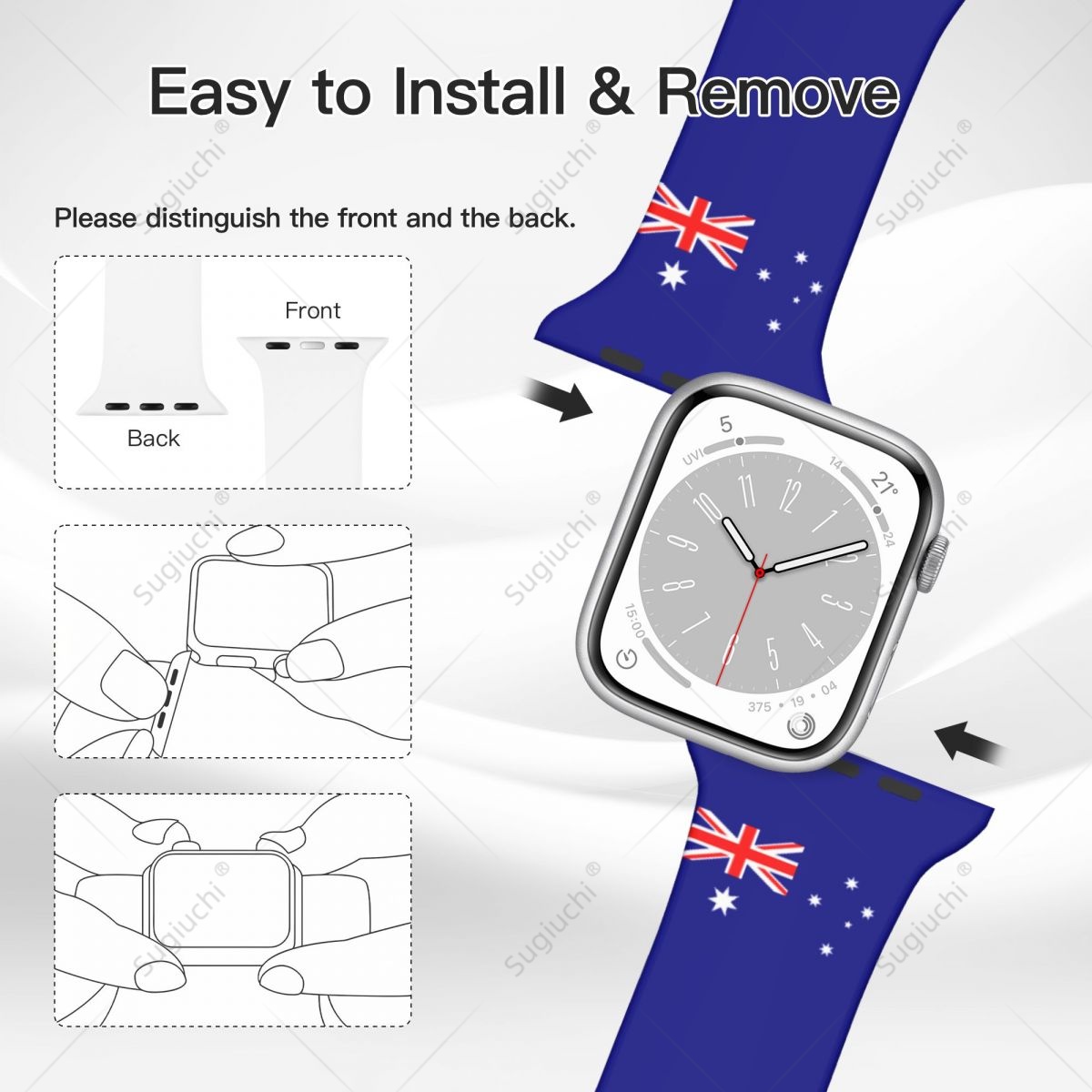 Unisex ออสเตรเลียธง 3D การพิมพ - 3D Printing Watch บทวิจารณ์และราคา