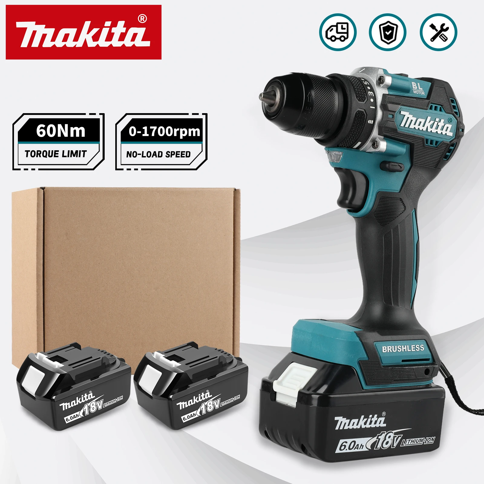 สว่านไร้สาย Makita DDF487 18V  - Makita Drill Ddf484 บทวิจารณ์และราคา