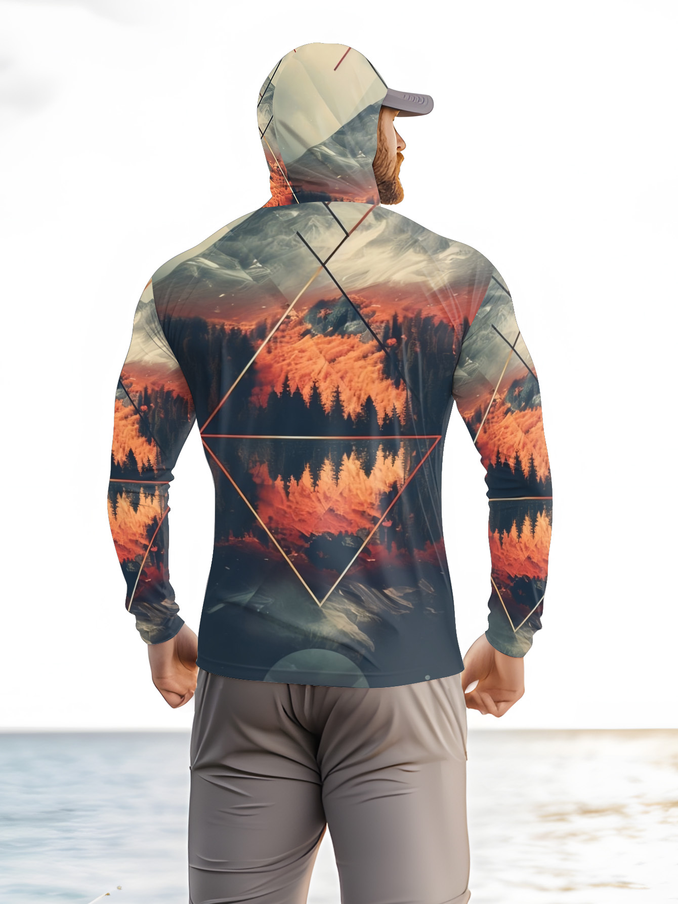 เสื้อฮู้ดตกปลาสำหรับผู้ชายแบบก - 3D Printing Jersey บทวิจารณ์และราคา