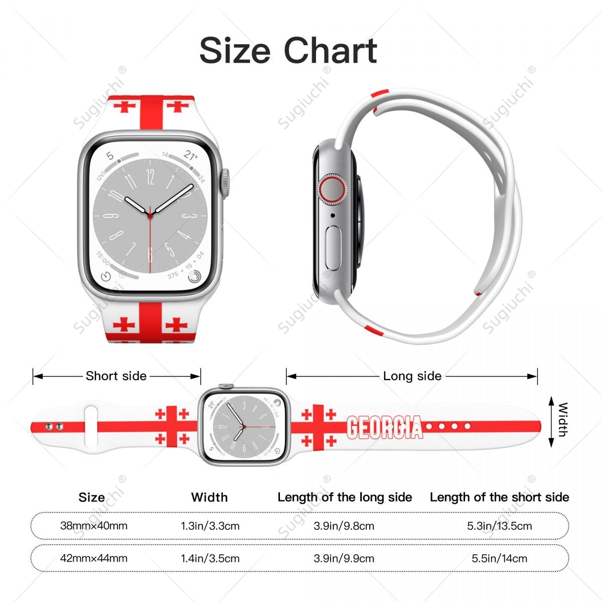 Unisex จอร์เจียธง 3D การพิมพ์ก - 3D Printing Watch บทวิจารณ์และราคา