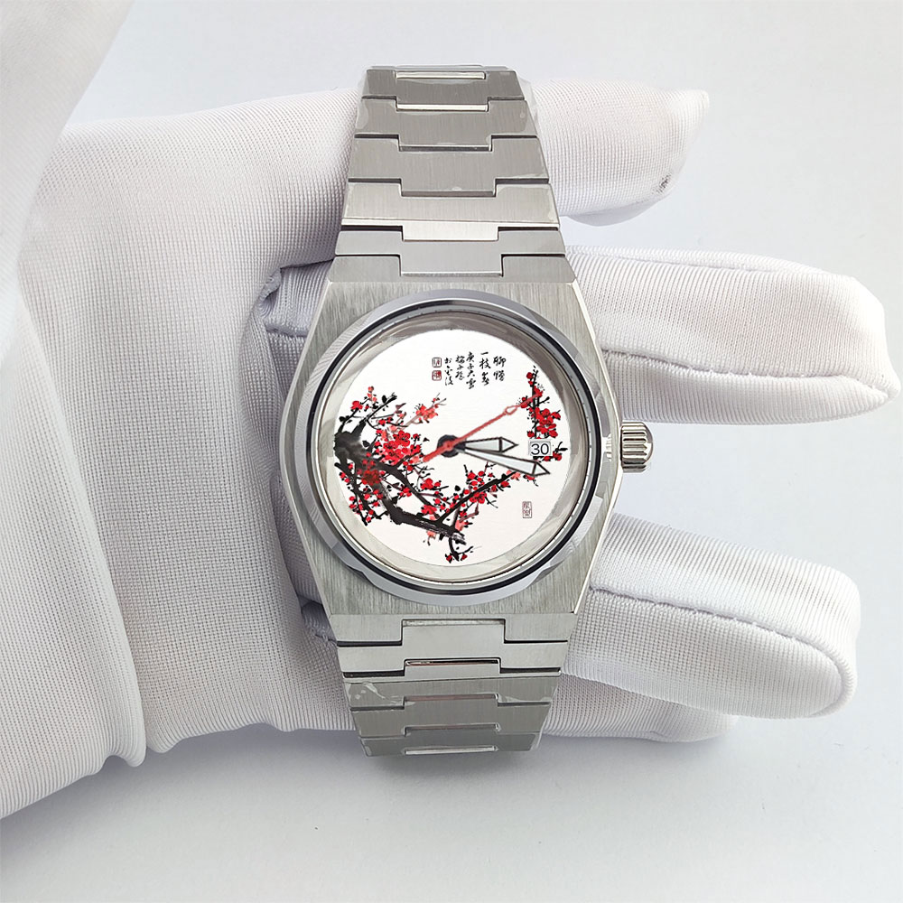 หน้าปัดนาฬิกาผู้ชาย ขนาด 28.5  - 3D Printing Watch บทวิจารณ์และราคา