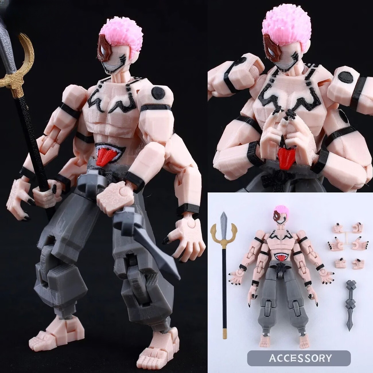 จูจุตสึ ไคเซ็น ฟิกเกอร์อนิเมะ  - 3D Printing Action Figure บทวิจารณ์และราคา