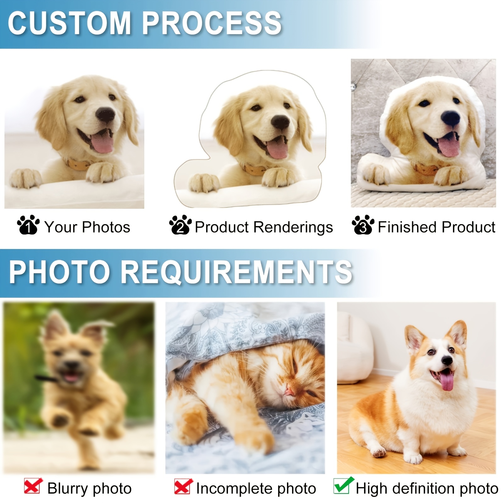 หมอนสัตว์เลี้ยงแบบกำหนดเอง พิม - 3D Printing Foto บทวิจารณ์และราคา