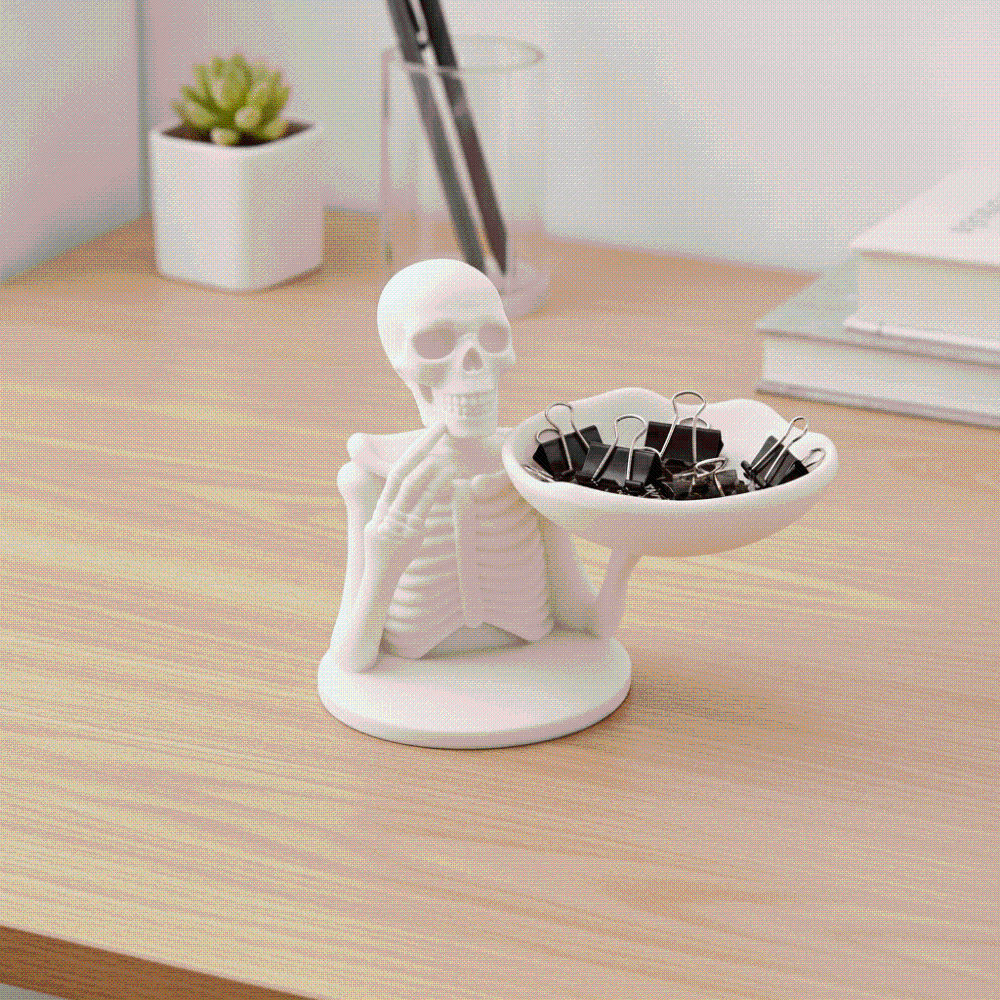 ชามใส่ขนมรูปโครงกระดูกพิมพ์ 3  - 3D Printing Pla บทวิจารณ์และราคา