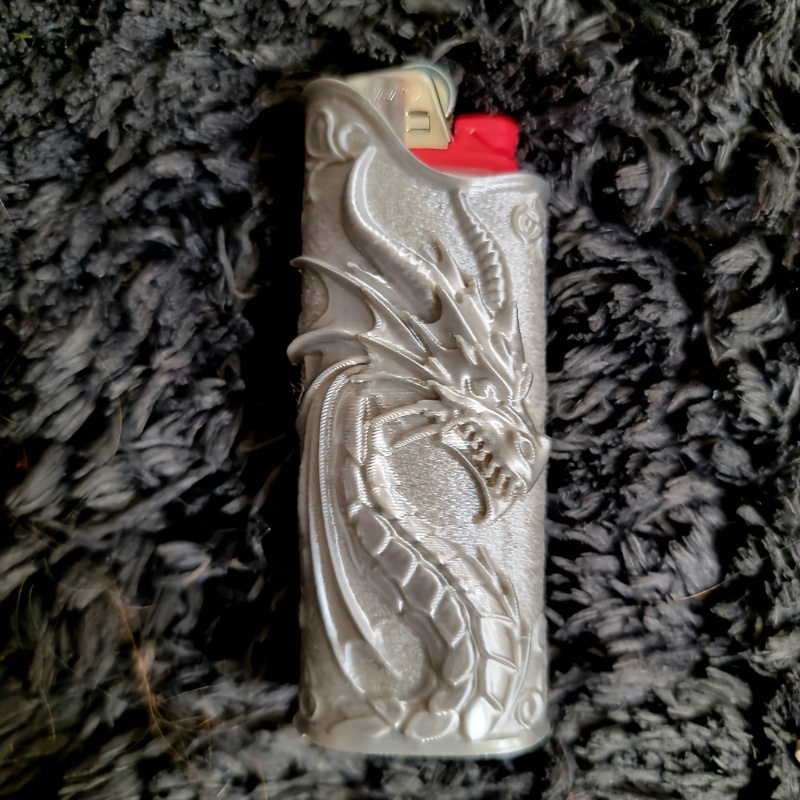 เคสใส่ไฟแช็กแบบนูนลายมังกรสไตล - 3D Printing Pla บทวิจารณ์และราคา