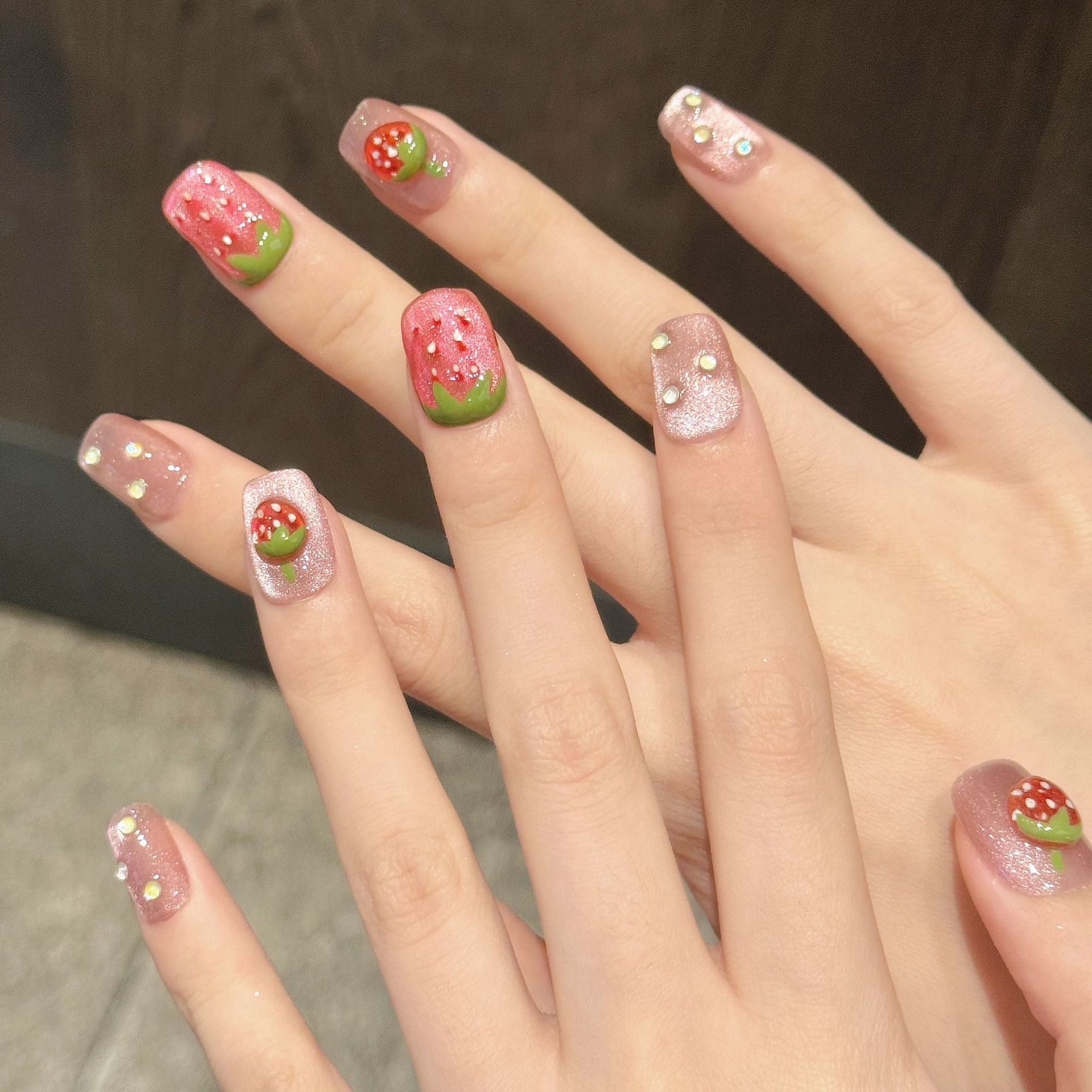 10pcs Handmade กดบนเล็บ 3D สตร - 3D Printing Nails บทวิจารณ์และราคา
