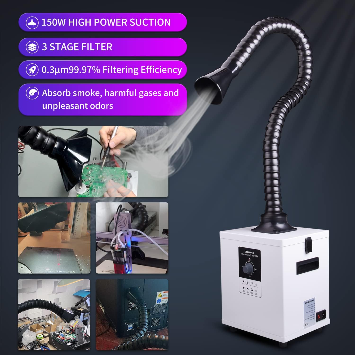 เครื่องดูดควันอุตสาหกรรม KNOKO - 3D Printing Industrial บทวิจารณ์และราคา