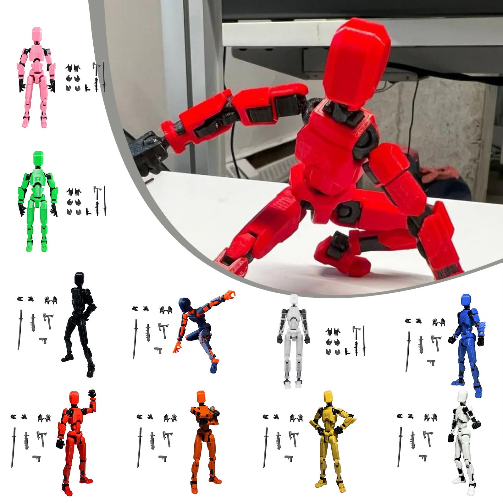 Titan 13 ปีกรูปของเล่น Lucky T - 3D Printing Action Figure บทวิจารณ์และราคา