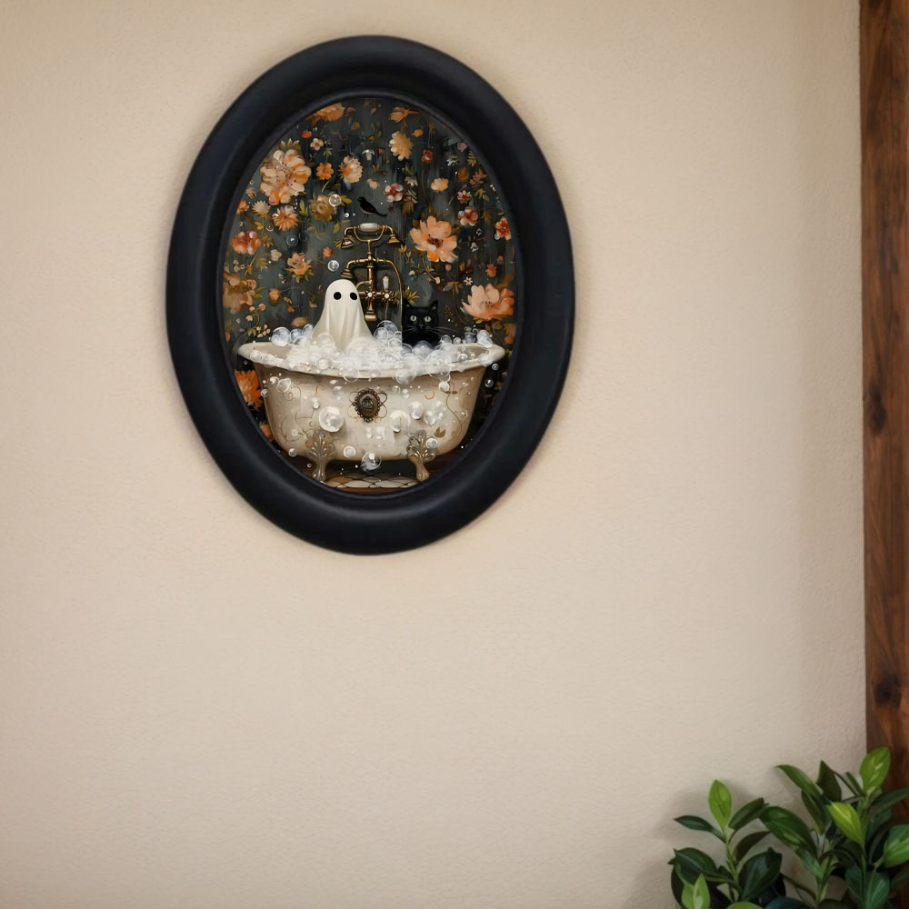 ของตกแต่งผนังรูปผีและแมวดำสไตล - 3D Printing Foto บทวิจารณ์และราคา