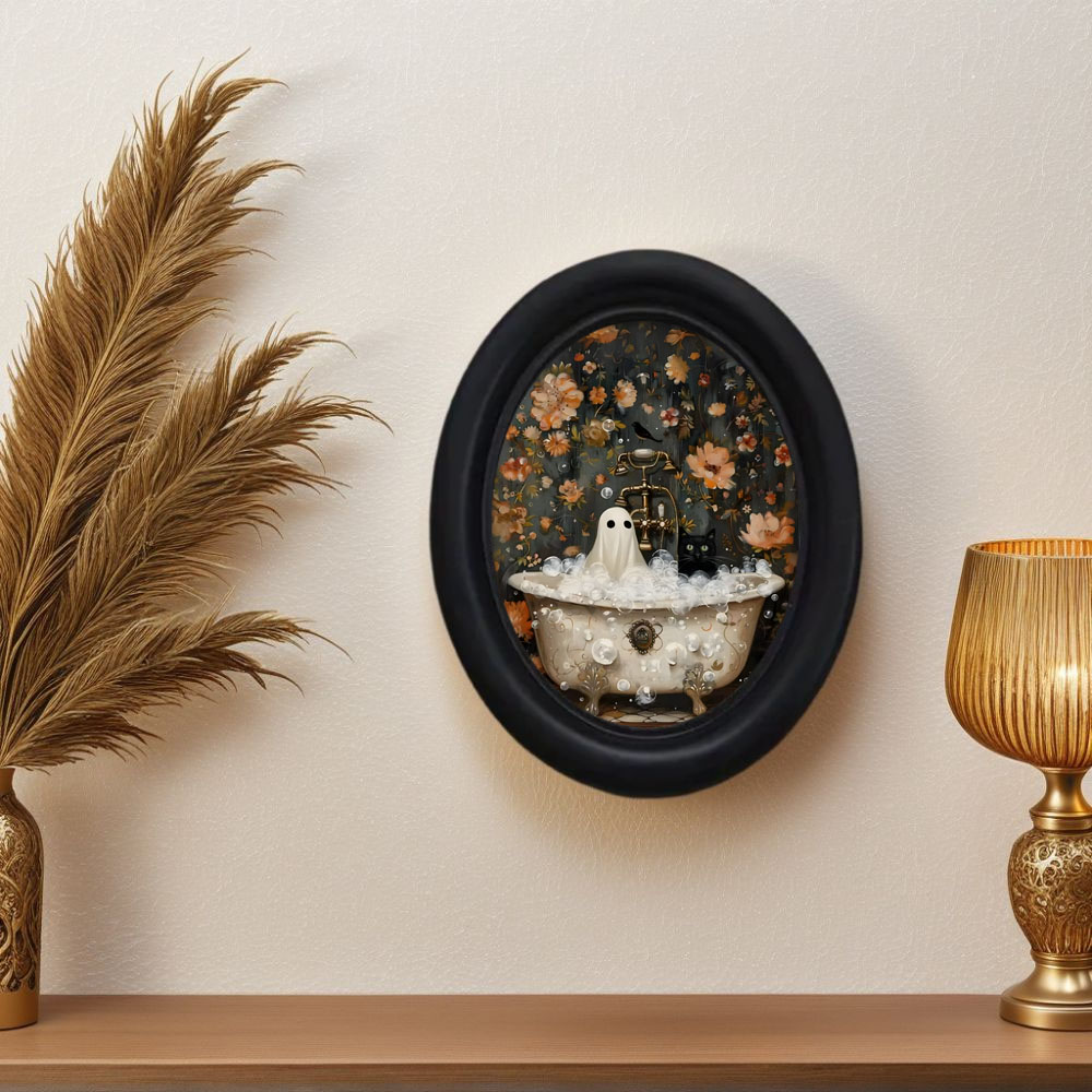 ของตกแต่งผนังรูปผีและแมวดำสไตล - 3D Printing Foto บทวิจารณ์และราคา