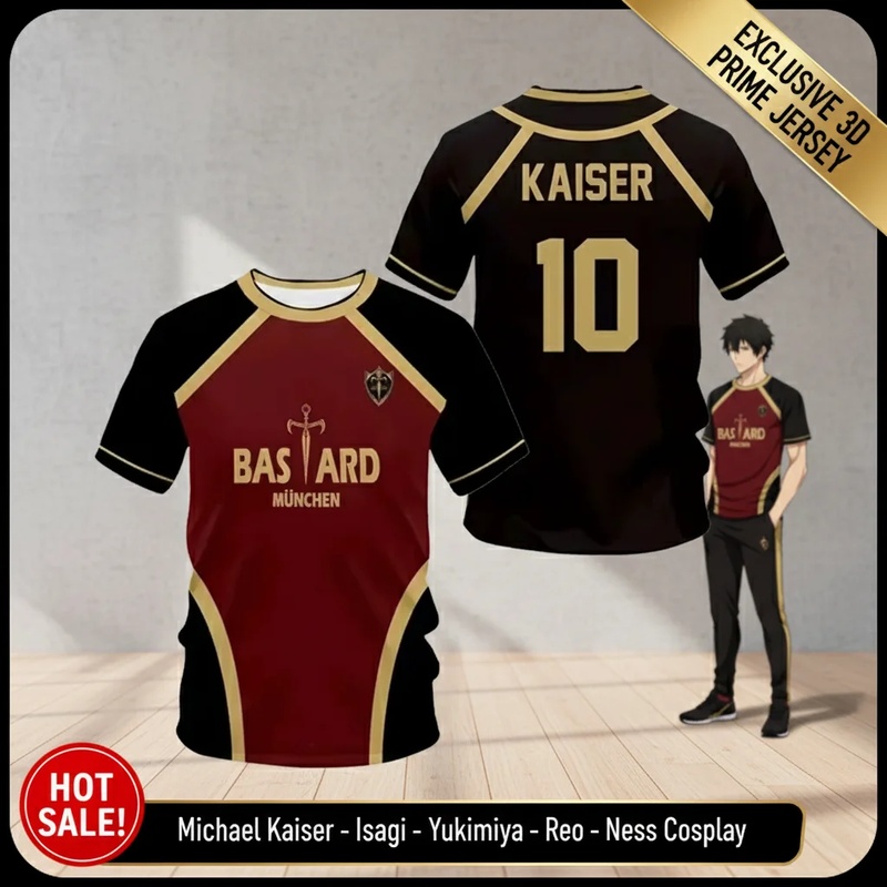 ❤️ คอสเพลย์ ❤️ อะนิเมะไมเคิล ไ - 3D Printing Jersey บทวิจารณ์และราคา