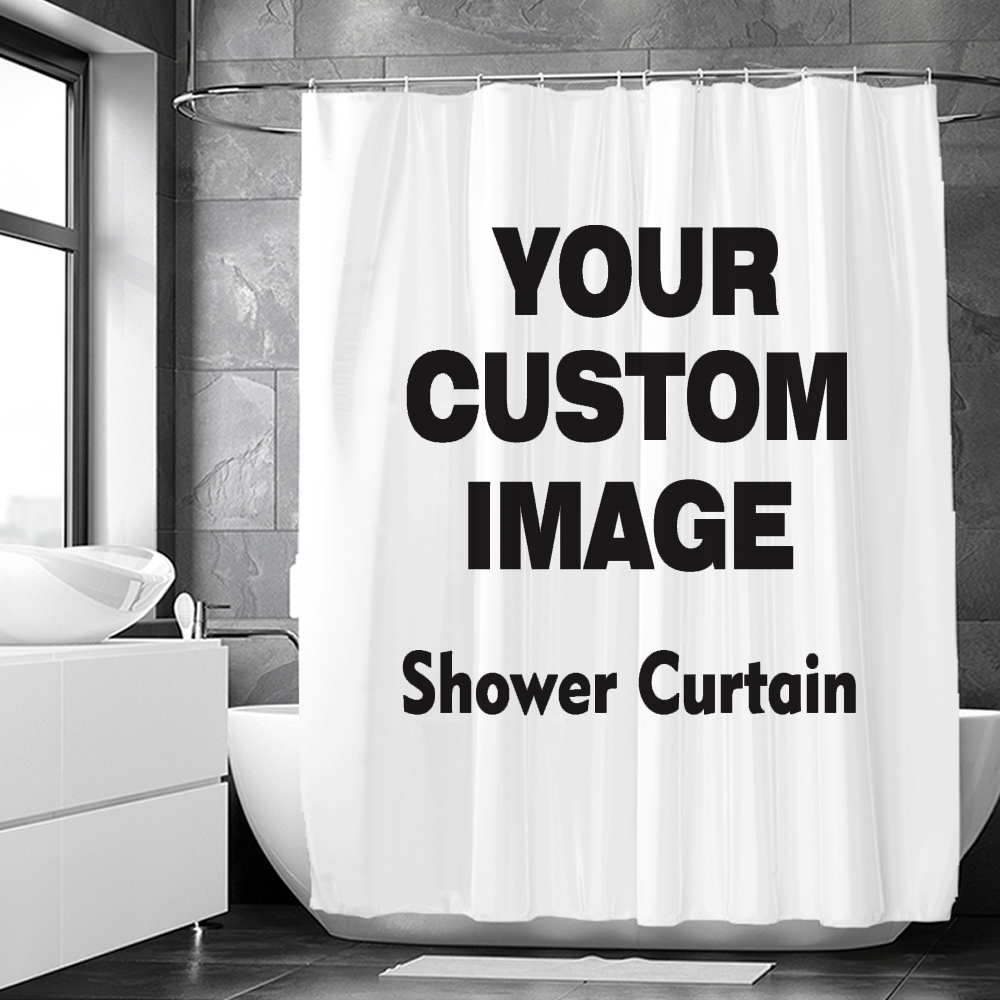 CUSTOM ผ้าม่านห้องน้ําผ้าม่านก - 3D Printing Foto บทวิจารณ์และราคา