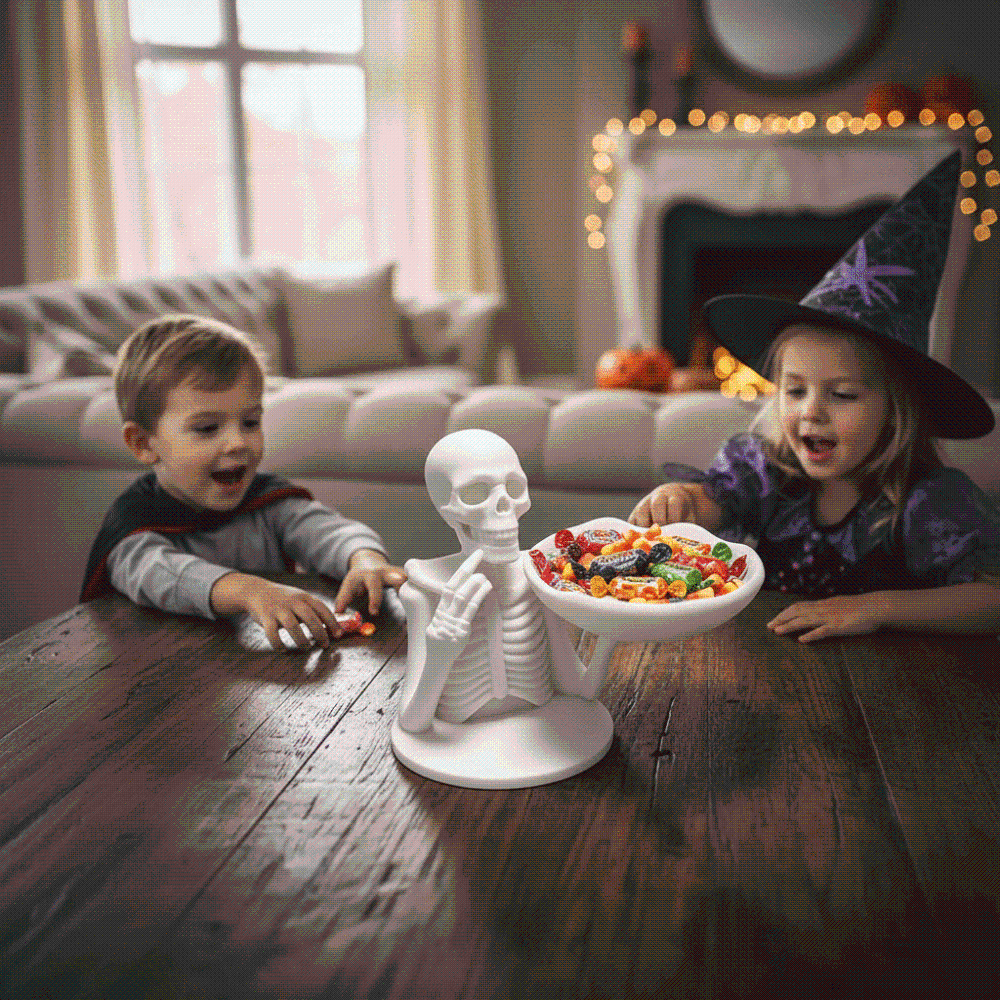 ชามใส่ขนมรูปโครงกระดูกพิมพ์ 3  - 3D Printing Pla บทวิจารณ์และราคา